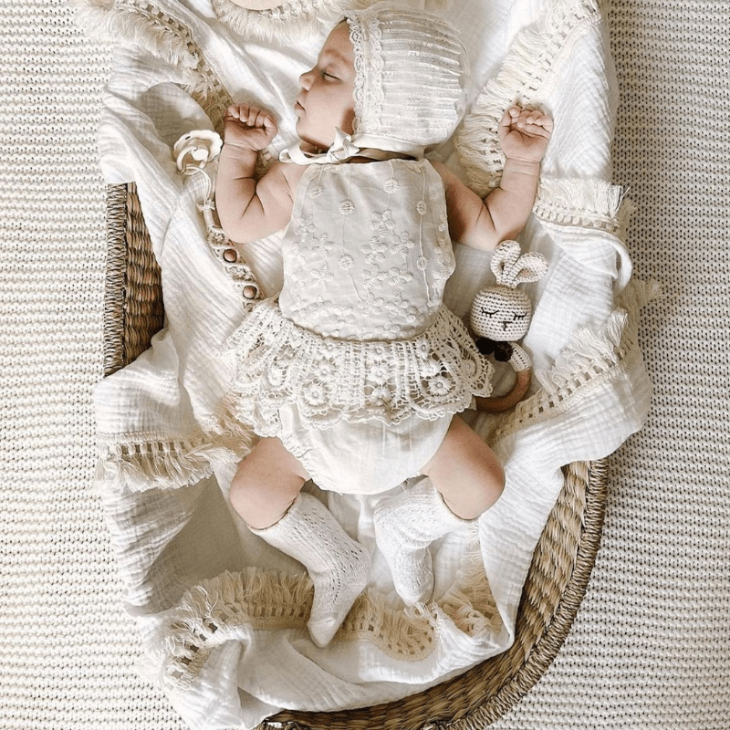 Fringe Wrap Baby Blanket Towel - Kalsha