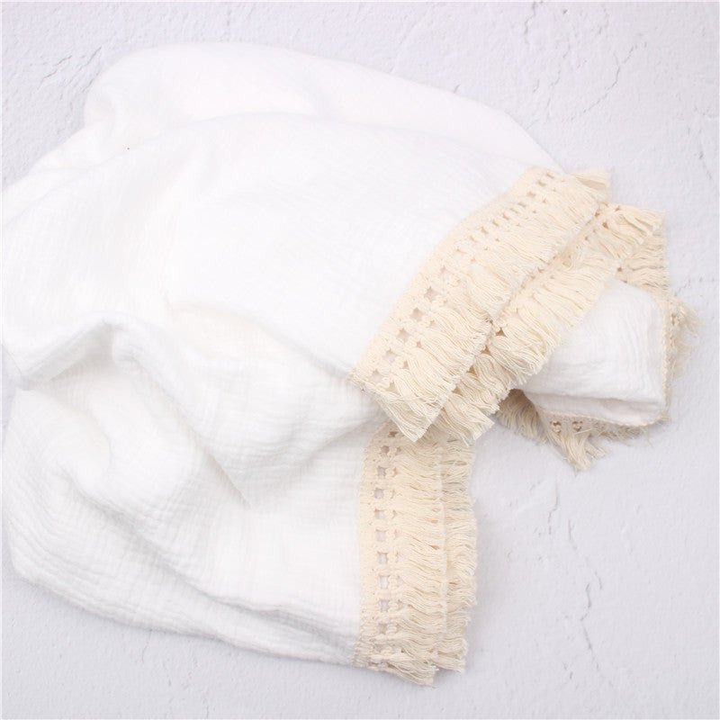 Fringe Wrap Baby Blanket Towel - Kalsha