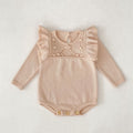 Girls Autumn Clothing Lace Long-sleeved Pure Color JumpSuit - Kalsha