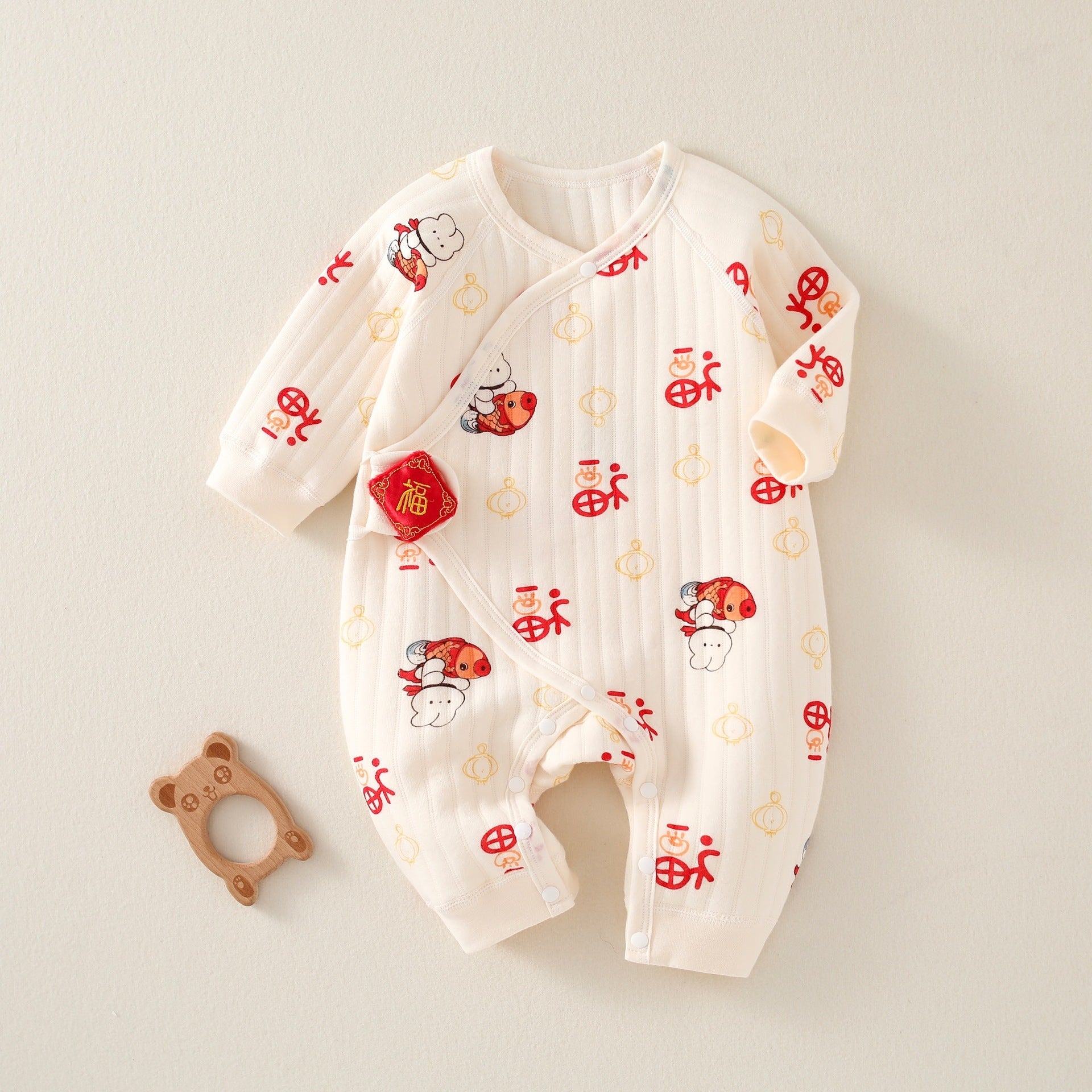 Warm Quilted Newborn Jumpsuit - Kalsha